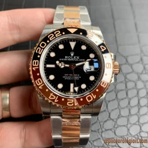 Rolex GMT-Master II Lunetta Bicolor Orologi Replica Bracciale in Acciaio Orologio Automatico Clone 1:1