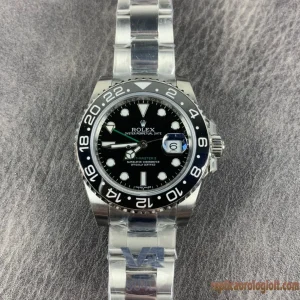Rolex GMT-Master II Blu e Nero Orologi Replica Bracciale Acciaio Uomo Movimento Automatico Orologio Clone 1:1