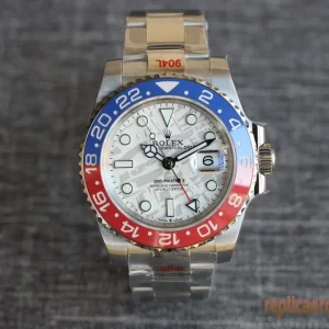 Rolex GMT-Master II Lunetta Blu e Rossa Orologi Replica Bracciale Acciaio Inossidabile Movimento Automatico Orologio Clone 1:1