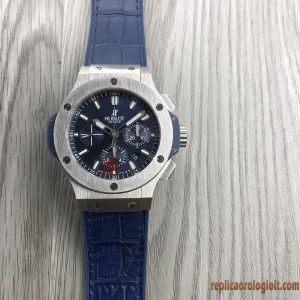 Hublot Big Bang Blue Ceramic Orologi Replica Cinturino in Gomma Uomo Movimento Automatico Orologio Clone 1:1