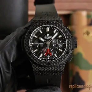 Hublot Big Bang Carbon Black Rubber Men Automatic Swiss Clone 1:1 Watch