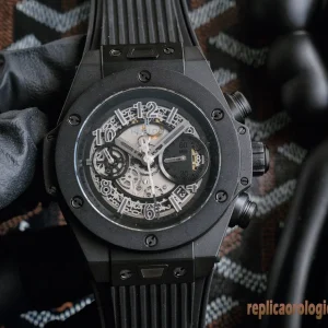 Hublot Big Bang Nero Orologi Replica Gomma Uomo Movimento Automatico Orologio Clone 1:1