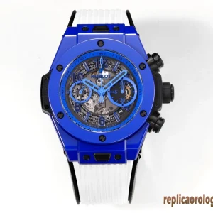 Hublot Big Bang Blue Ceramic Orologi Replica Gomma Uomo Movimento Automatico Orologio Clone 1:1