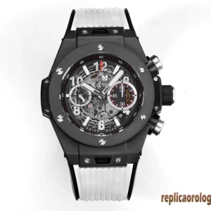 Hublot Big Bang Black Skeleton Rubber Orologi Replica Uomo Movimento Automatico Orologio Clone 1:1