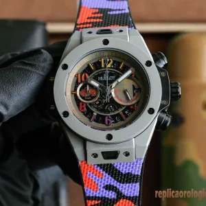 Hublot Big Bang Multicolor Orologi Replica Gomma Uomo Movimento Automatico Orologio Clone 1:1