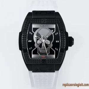 Hublot Big Bang Skull Black Orologi Replica Gomma Uomo Movimento Automatico Orologio Clone 1:1