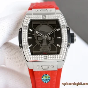 Hublot Big Bang Skull Black Rubber Replica Men Automatic Swiss Clone 1:1