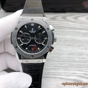 Hublot Classic Fusion Black Dial Leather Orologi Replica Men Automatico Swiss Orologio Clone 1:1