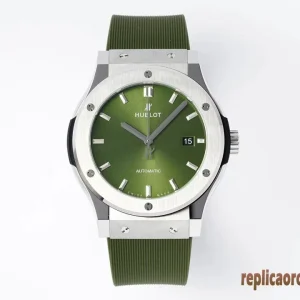 Hublot Classic Fusion Green Orologi Replica Gomma Uomo Movimento Automatico Orologio Clone 1:1