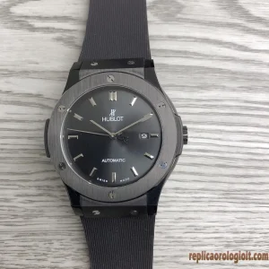 Hublot Classic Fusion Black Dial Rubber Strap Men Automatic Swiss Clone 1:1