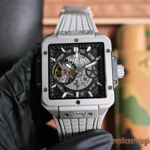 Hublot Spirit of Big Bang Grigio Orologi Replica Bracciale in Metallo Uomo Movimento Automatico Orologio Clone 1:1
