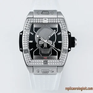 Hublot Spirit of Big Bang Skull Replica Orologi Gomma Uomo Movimento Automatico Orologio Clone 1:1