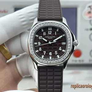 Patek Philippe Aquanaut Black Dial Rubber Strap Women Automatic Clone 1:1