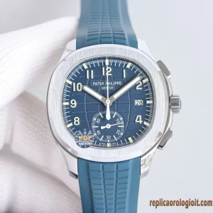 Patek Philippe Aquanaut Blue Dial Rubber Strap Men Automatic Swiss Movement Clone 1:1