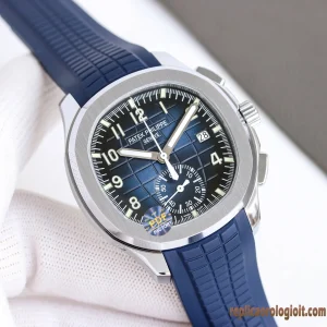 Patek Philippe Aquanaut Blue Dial Rubber Strap Men Automatic Swiss Movement Clone 1:1