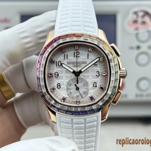 Patek Philippe Aquanaut Rainbow Lunetta Orologi Replica Gomma Unisex Movimento Automatico Orologio Clone 1:1