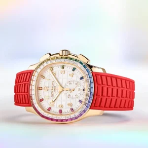 Patek Philippe Aquanaut Rainbow Lunetta Orologi Replica Gomma Uomo Movimento Automatico Orologio Clone 1:1