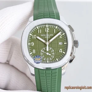 Patek Philippe Aquanaut Verde Orologi Replica Gomma Uomo Movimento Automatico Orologio Clone 1:1