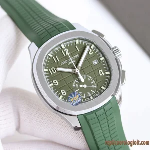 Patek Philippe Aquanaut Verde Orologi Replica Cinturino in Gomma Uomo Movimento Automatico Orologio Clone 1:1