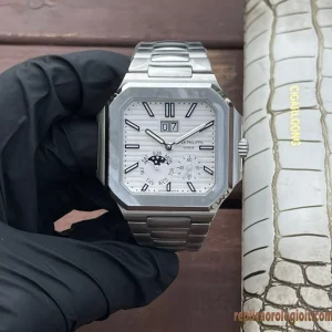 Patek Philippe Cubitus Silver Dial Metal Bracelet Replica Swiss Automatic 1:1 Clone
