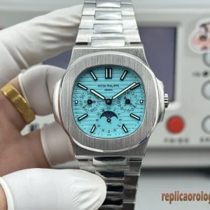 Patek Philippe Nautilus Azzurro Orologi Replica Bracciale Uomo Movimento Automatico Orologio Clone 1:1