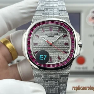 Patek Philippe Nautilus Diamond Lunetta Orologi Replica Bracciale in Metallo Uomo Movimento Automatico Orologio Clone 1:1