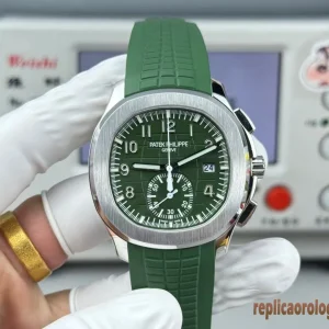 Patek Philippe Nautilus Green Dial Rubber Strap Men's Automatic Clone 1:1