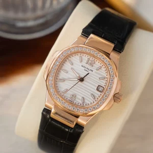 Patek Philippe Nautilus Rose Gold Diamond Women Automatic Swiss Clone 1:1