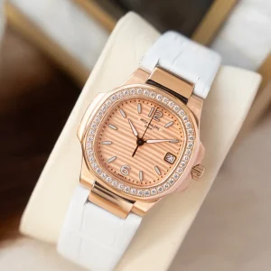 Patek Philippe Nautilus Rose Gold Diamond Women's Automatic Clone 1:1