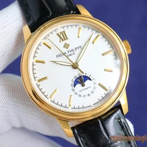 Patek Philippe Calatrava White Dial Leather Men Automatic Swiss Clone 1:1