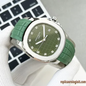 Patek Philippe Aquanaut Green Dial Rubber Strap Men Automatic Movement Clone 1:1