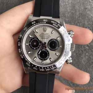 Rolex Daytona Nero Orologi Replica Bracciale in Acciaio Movimento Automatico Orologio Clone 1:1