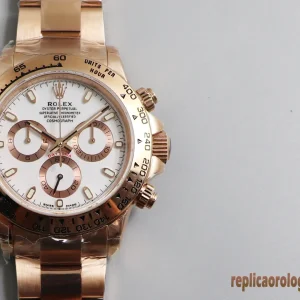 Rolex Daytona Oro Rosa Orologi Replica Bracciale in Acciaio Orologio Automatico Orologio Clone 1:1