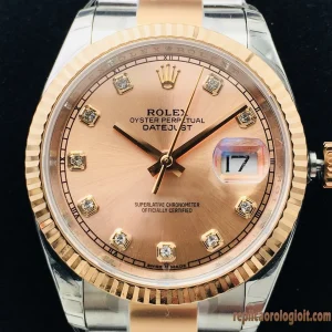 Rolex Datejust Quadrante Pesca Orologi Replica Bracciale in Acciaio Automatico Uomo Orologio Clone 1:1