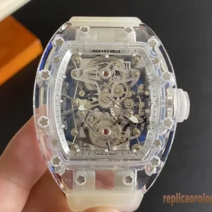 Richard Mille RM 011 Trasparente Orologi Replica Bracciale in metallo Uomo Movimento automatico svizzero Orologio Clone 1:1