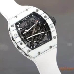 Richard Mille RM 011 White Dial Replica Orologi Bracciale in metallo Uomo Movimento automatico svizzero Orologio Clone 1:1