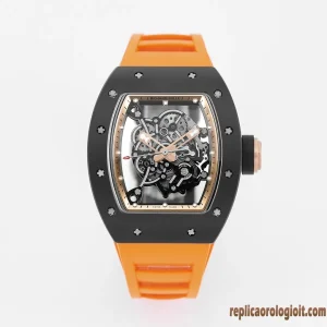 Richard Mille RM 035 Orange Orologi Replica Bracciale Gomma Uomo Movimento Automatico Orologio Clone 1:1