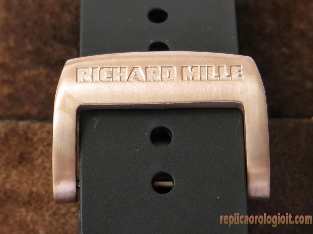 Richard Mille RM 052 Skull Black Dial Replica Watches Rubber Strap Men Automatic Swiss Clone 1:1 - immagine 9