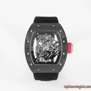 Richard Mille RM 055 Black Rubber Strap Men's Automatic Swiss Movement Clone 1:1