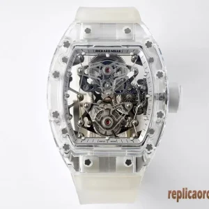Richard Mille RM056 Trasparente Orologi Replica Bracciale in metallo Uomo Movimento automatico svizzero Orologio Clone 1:1