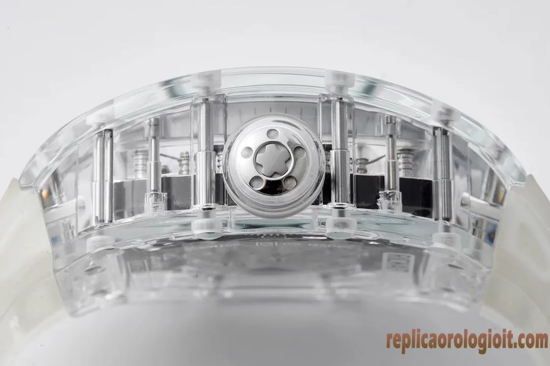 Richard Mille RM056 Trasparente Orologi Replica Bracciale in metallo Uomo Movimento automatico svizzero Orologio Clone 1:1 - immagine 7