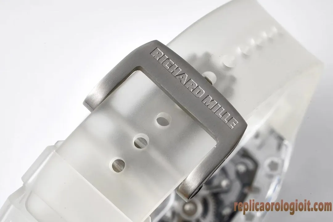 Richard Mille RM056 Trasparente Orologi Replica Bracciale in metallo Uomo Movimento automatico svizzero Orologio Clone 1:1 - immagine 9