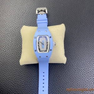 Richard Mille RM 07 Blue Ceramic Women Replica Watches Rubber Automatic Swiss Movement Clone 1:1