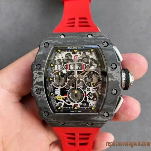 Richard Mille RM11-03 Red Rubber Strap Automatic Swiss Movement Clone 1:1