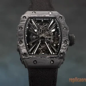 Richard Mille RM12-01 Black TPT Orologi Replica Cinturino in Gomma Uomo Movimento Automatico Orologio Clone 1:1