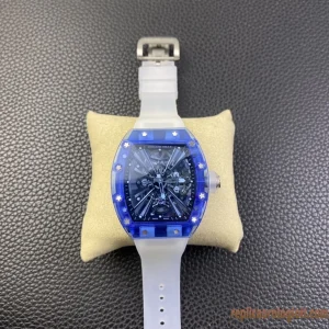 Richard Mille RM12-01 Blue Sapphire Orologi Replica Gomma Uomo Movimento Automatico Orologio Clone 1:1