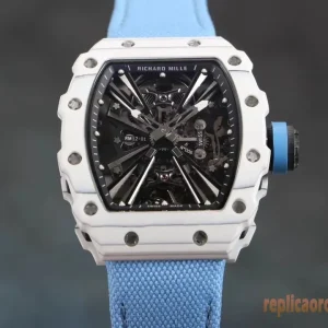 Richard Mille RM12-01 Nero Lunetta Orologi Replica Cinturino in Gomma Uomo Movimento Automatico Orologio Clone 1:1