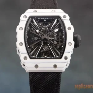 Richard Mille RM12-01 White TPT Orologi Replica Cinturino in Gomma Uomo Movimento Automatico Orologio Clone 1:1