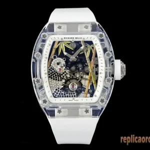 Richard Mille RM26-01 Panda White Rubber Men Swiss Automatic Clone 1:1