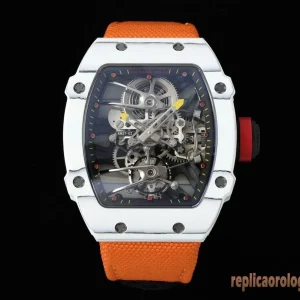 Richard Mille RM 27-02 Arancione Orologi Replica Bracciale in Metallo Uomo Movimento Automatico Orologio Clone 1:1